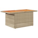  Vrtni stol bež 100x55x73 cm od poliratana i drva bagrema | shoptok.hr