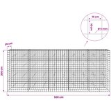  Gabion s žicom debljine 5 mm i mrežom 10x10 cm 500x20x200 cm | shoptok.hr