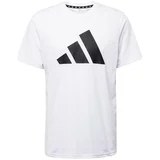 Adidas Tehnička sportska majica 'Train Essentials Feelready Logo' crna / bijela