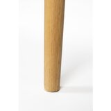 White Label Stranska mizica z mizno ploščo v hrastovem dekorju v naravni barvi 40x120 cm Fabio – | Shoptok.si