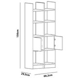 Woody Fashion Bookshelf Esby 102, 66,2x150x29,5 cm, Bijela | Eponuda.ba