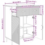  Kreveta Betonska siva 66 x 34,5 x 89,5 cm Konstruirano drvo | shoptok.hr