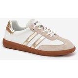 Boto Low Leather Women's Sneakers White-Gold Ismina | shoptok.hr