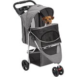  Sklopiva kolica za pse siva 80 x 46 x 98 cm od tkanine Oxford | shoptok.hr