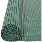 Dvostrana vrtna ograda PVC 90 x 500 cm zelena | Eponuda.com