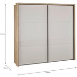 Modern Living Omara Z Drsnimi Vrati Seravel, Kašmir, Barva Hrasta | Shoptok.si