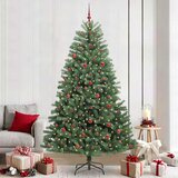  Umjetno božićno drvce s nogom Zelena 240 cm PVC i metal | shoptok.hr