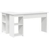  Stol s policom Bijelo 142 x 102 x 73 cm Konstruirano drvo | shoptok.hr