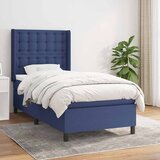  Krevet s oprugama i madracem plavi 90 x 190 cm od tkanine | shoptok.hr