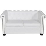 Maison Chic Chesterfield kavč - Sofa - Kanape dvosed umetno usnje bele barve, (21727095) Cene