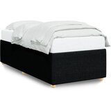 Maison Chic Posteljni okvir - Enojna postelja - Postelja za odrasle brez vzmetnice Črna 80x200cm Tkanina-J11800, (21770293) | Shoptok.si