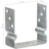 Sidra za ogradu 6 kom srebrna 14 x 6 x 15 cm pocinčani čelik | shoptok.hr