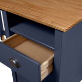  Pisalna miza Hill s 3 predali siva 120x50x74 cm borovina, (20640660) | Shoptok.si