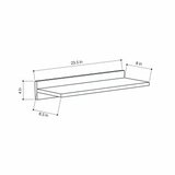 Hanah home Zidna polica Duz Anthracite | Eponuda.com