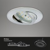 BRILONER 7296-039 - KOMPLET 3x LED ugradno svetlo za kupatilo LED/6,5W/230V IP23 | Eponuda.com