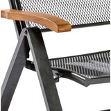 Gardenson Zlovžljiv Vrtni Stol Tilos, Aluminij, Masivno | Shoptok.si