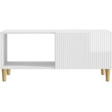  Stolić za kavu Bijela visokog sjaja 90 x 50 x 40 cm - Bijela visokog sjaja | shoptok.hr