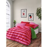 Mijolnir Zelena/ružičasta posteljina za bračni krevet/za produženi krevet od renforce pamuka s uključenom plahtom/4-dijelna 200x220 cm Cherie – | shoptok.hr