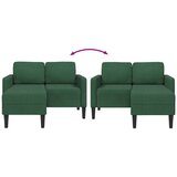 SOFA 2-sjed s ležaljkom u obliku slova L tamno zelena 125 cm | Eponuda.com