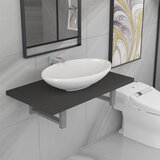 Maison Chic Dvodelni komplet kopalniškega pohištva - Kopalniški sestavi iz keramike siv, (21788331) | Shoptok.si