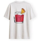 Organic Monkey Majice s kratkimi rokavi The Citrus Noir T-Shirt - Cream Bela Cene