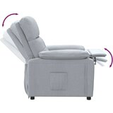  Naslonjač od tkanine svjetlosivi - Svjetlosiva 1 | shoptok.hr