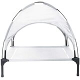  Krevet za psa Srebrno Siva 104 x 86 x 84,5 cm Čelik | shoptok.hr