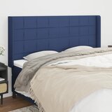  Uzglavlje s ušima plavo 203x16x118/128 cm od tkanine | shoptok.hr