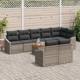  Sjedeća garnitura za vrt 9 kom. Siva poliratan 288,5 x 123,5 x 69 cm | shoptok.hr