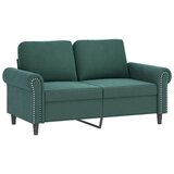 vidaXL 3-dijelni set sofa s jastucima tamnozeleni baršunasti | shoptok.hr