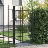 vidaXL Ogradna vrata Siva 100 x 175 cm Čelik s praškastim premazom Cijene