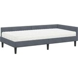  Kotni okvir postelje z matrico Drugo 2 pcs Siva Žamet, (5000123735) | Shoptok.si