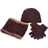  Moški zimski komplet - Temno rjava KP21333 | Shoptok.si