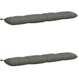  Jastučići za klupe VIANEN 2 kom. 100% poliester Siva - Siva 140 x 30 x 12 cm | shoptok.hr