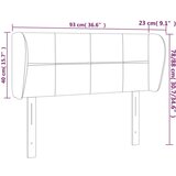  Vzglavje z ušesi taupe 93x23x78/88 cm blago, (20739117) | Shoptok.si