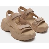 Sinsay Sandale na platformi s čičkom | shoptok.hr