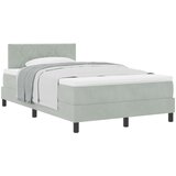  s opruga kutije Svijetlo siva 120 x 190 cm Baršun | shoptok.hr