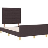  Krevetna konstrukcija Tamno smeđa 120 x 200 cm tkanina | shoptok.hr