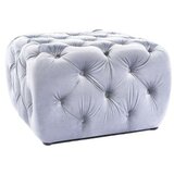  Tabure za sjedenje SOPHIA - Tkanina od baršuna - svijetlo siva | shoptok.hr