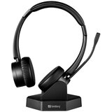 Sandberg Brezžične slušalke - Bluetooth Office Headset Pro+ (Bluetooth 5.0; mikrofon; nadzor glasnosti; črna) | Shoptok.si