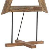 vidaXL Božično drevo z stojalom Rjava 180 cm Trdna tikovina | Shoptok.si