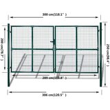  Rešetkasta ulazna vrata 289 x 200 cm / 306 x 250 cm | shoptok.hr