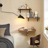 SoBuy stenska zložljiva miza rjave barve v skandinavskem slogu, (20815256) | Shoptok.si
