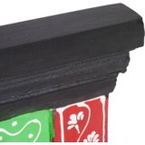  Zidna vješalica za kapute s 4 kukice 80x25x2 cm čvrsto drvo manga i inženjersko drvo | shoptok.hr