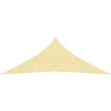 vidaXL Senčno Jadro HDPE Trikotno 3.6x3.6x3.6 m Bež Cene