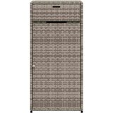  Vrtni ormarić za pohranu sivi 55x55x111 cm od poliratana | shoptok.hr