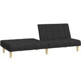  Kavč dvosed z ležiščem črno blago, (21038223) | Shoptok.si