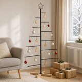  Metalna božićna jelka KUOPIO 150 cm Čelik Crna | shoptok.hr