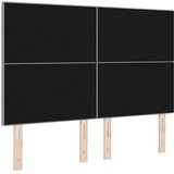  LED glava kreveta s LED trakama Svijetlo siva 144 cm tkanina | shoptok.hr