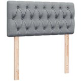  Krevet s oprugama i madracem svjetlosivi 100x200 cm od tkanine | shoptok.hr
